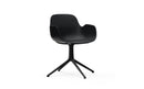 Normann Copenhagen Form Armchair Swivel 4L Black Alu Black