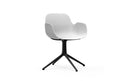 Normann Copenhagen Form Armchair Swivel 4L Black Alu White