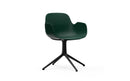 Normann Copenhagen Form Armchair Swivel 4L Black Alu Green