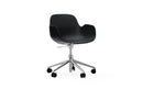 Normann Copenhagen Form Armchair Swivel 5W Gaslift Alu Black
