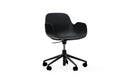 Normann Copenhagen Form Armchair Swivel 5W Gaslift Black Alu Black