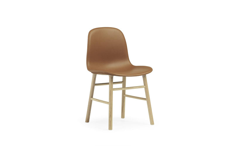 Form Chair Full Upholstery Oak Ultra Leather