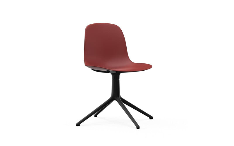 Form Chair Swivel 4L Black Alu Red