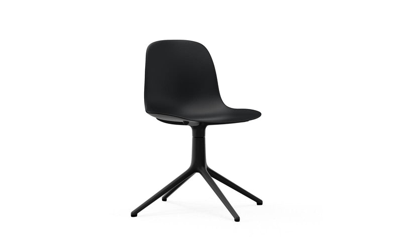Form Chair Swivel 4L Black Alu Black