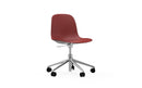 Normann Copenhagen Form Chair Swivel 5W Gaslift Alu Red