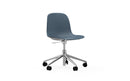 Normann Copenhagen Form Chair Swivel 5W Gaslift Alu Blue