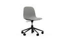 Normann Copenhagen Form Chair Swivel 5W Gaslift Black Alu Grey