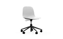 Normann Copenhagen Form Chair Swivel 5W Gaslift Black Alu White