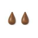 Normann Copenhagen Dropit Hooks Small - 2 pcs Walnut
