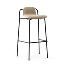 Normann Copenhagen Studio 吧凳 75 公分 前軟墊 黑鋼橡木 主線亞麻