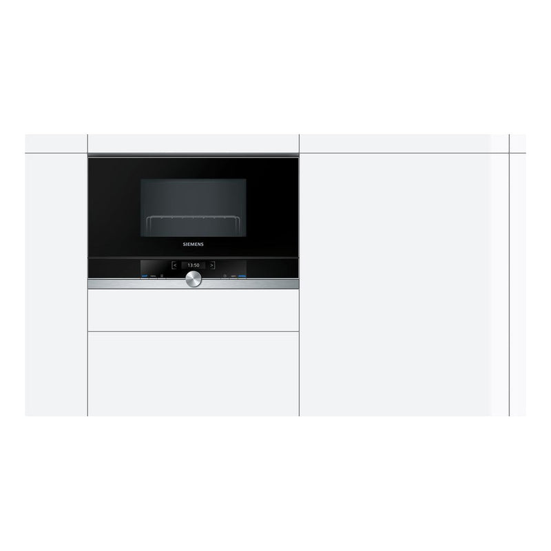 Siemens - IQ700 Built-in Microwave Oven 60 x 38 cm Stainless Steel BE634LGS1B 