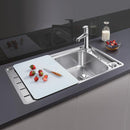 Blanco Axis III 45 S-IF 廚房水槽,附瀝水器,可翻轉