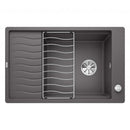 Blanco Elon XL 6 SF 廚房水槽,附瀝水器,可翻轉