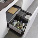 Blanco Select II waste separation system with system cover and 1 bin lid, for 60 cm undercounter unit
