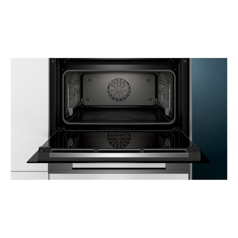 Siemens - IQ700 Built-in Compact Oven With Steam Function 60 x 45 cm Black CS858GRB7B 