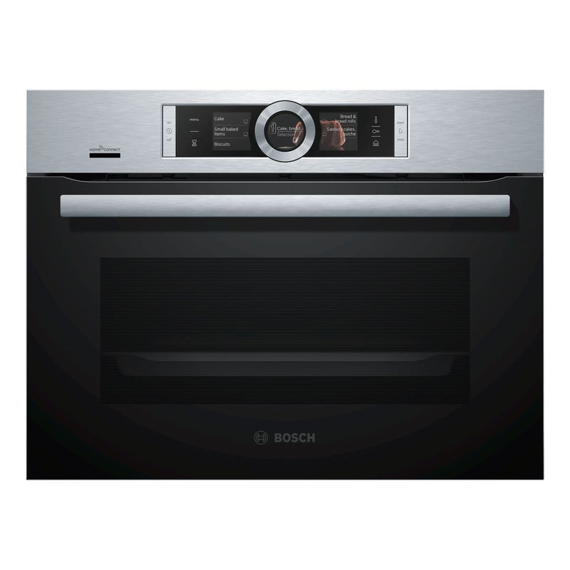 Bosch - Serie | 8 Built-in Compact Oven With Steam Function 60 x 45 cm Stainless Steel CSG656BS7B 