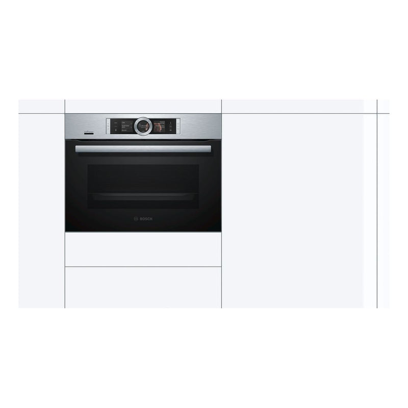 Bosch - Serie | 8 Built-in Compact Oven With Steam Function 60 x 45 cm Stainless Steel CSG656BS7B