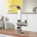 Dornbracht IMO single lever basin mixer with high spout