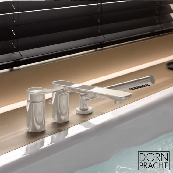 Dornbracht Lissé deck/tile-mounted, three hole, single lever bath mixer