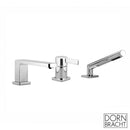 Dornbracht LULU deck/tile-mounted three-hole, single-lever bath mixer