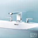 Dornbracht LULU three-hole basin mixer with individual escutcheons with pop-up waste set