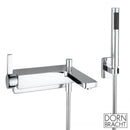 Dornbracht LULU wall-mounted single lever bath mixer with shower set