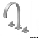 Dornbracht MEM three-hole basin mixer with individual escutcheons with pop-up waste set