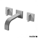 Dornbracht MEM wall-mounted basin mixer with individual escutcheons