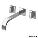 Dornbracht MEM wall-mounted basin mixer with individual escutcheons
