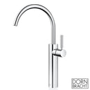 Dornbracht Meta single-lever basin mixer, with swivel spout and tall mixer pillar