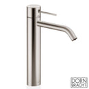 Dornbracht Meta slim single-lever basin mixer, with tall mixer pillar