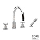 Dornbracht Tara. deck/tile-mounted, four-hole bath mixer