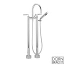 Dornbracht Tara. freestanding, two-hole bath mixer with hand shower set