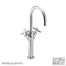 Dornbracht Tara. monobloc basin mixer with raised pillar without waste set