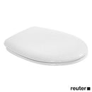 Duravit Duraplus toilet seat with stainless steel hinges white, stainless steel hinges