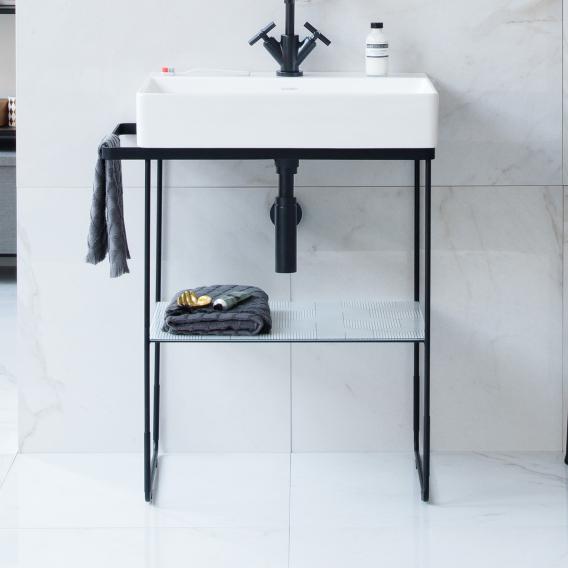 Duravit DuraSquare floorstanding metal console for Compact washbasins