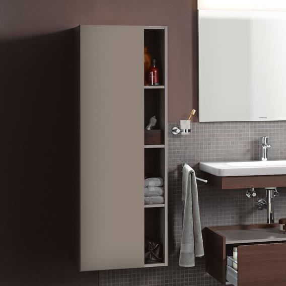 Duravit DuraStyle tall unit with 1 door and 1 side rack