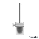 Duravit Karree wall-mounted toilet brush set