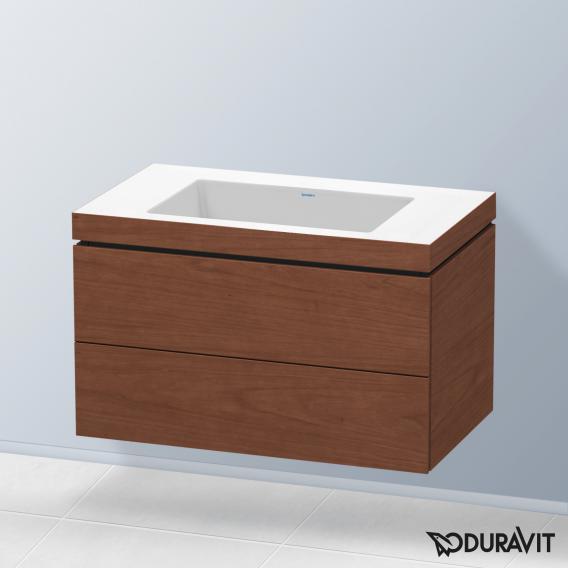 Duravit Vero Air washbasin with L-Cube vanity unit with 2 pull-out compartments, without interior system