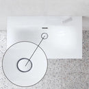 Duravit Viu waste valve with ceramic cover, Push-Open