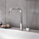 Emco Asis two hole basin fitting with always-open waste valve