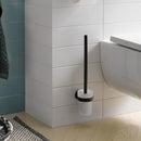 Emco Round toilet brush set, crystal glass container