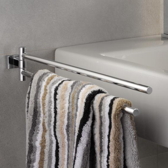 Grohe Essentials Cube double towel bar