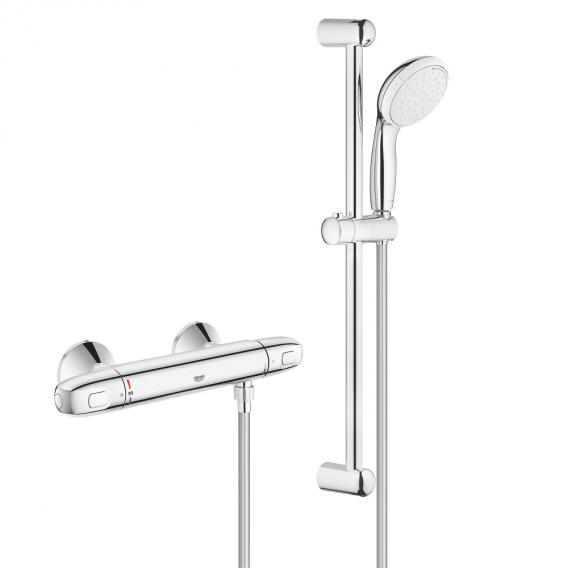 Grohe Grohtherm 1000 thermostatic shower mixer with shower set 600 Hong
