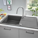 Grohe K400 kitchen sink with drainer