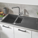 Grohe K500 kitchen sink with half bowl and drainer