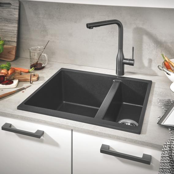 Grohe K500 kitchen sink with half bowl