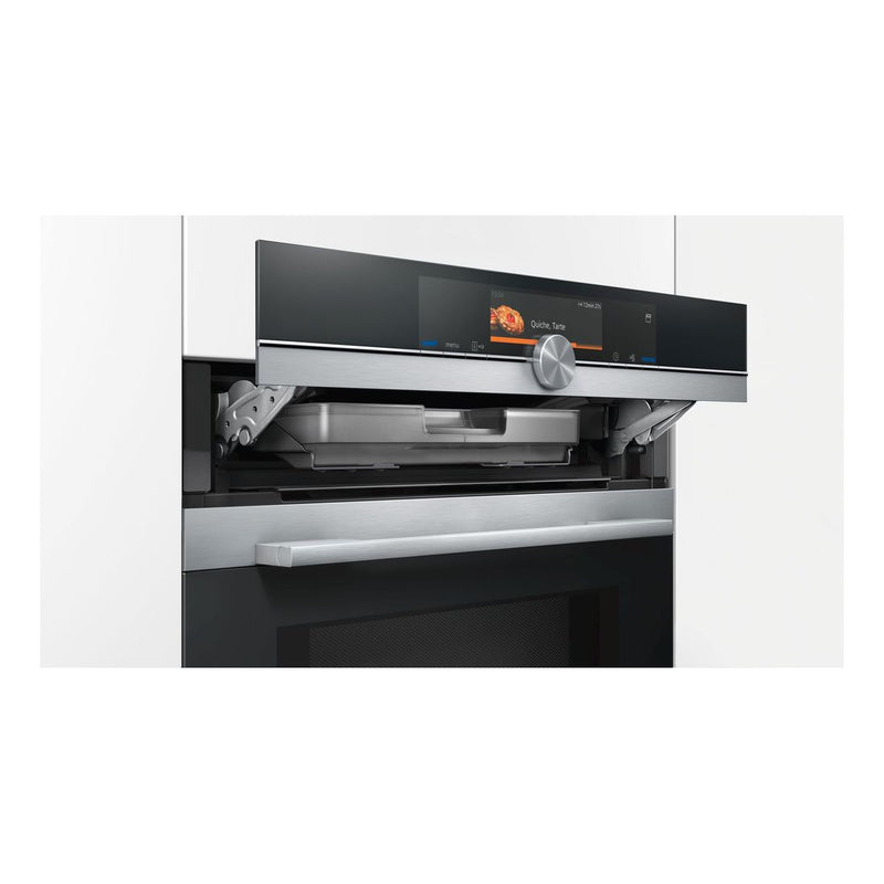 Siemens - IQ700 Built-in Oven With Added Steam And Microwave Function 60 x 60 cm Stainless Steel HN678GES6B 