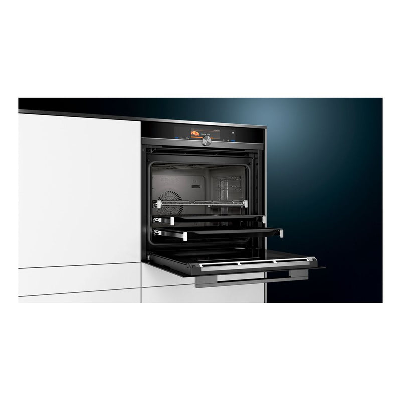 Siemens - IQ700 Built-in Oven With Steam Function 60 x 60 cm Black HS858KXB6 