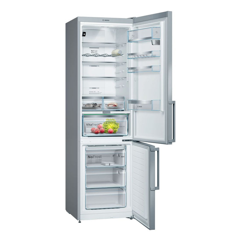 Bosch - Serie | 6 Free-standing Fridge-freezer With Freezer At Bottom 204 x 60 cm Inox-easyclean KGN39HIEP